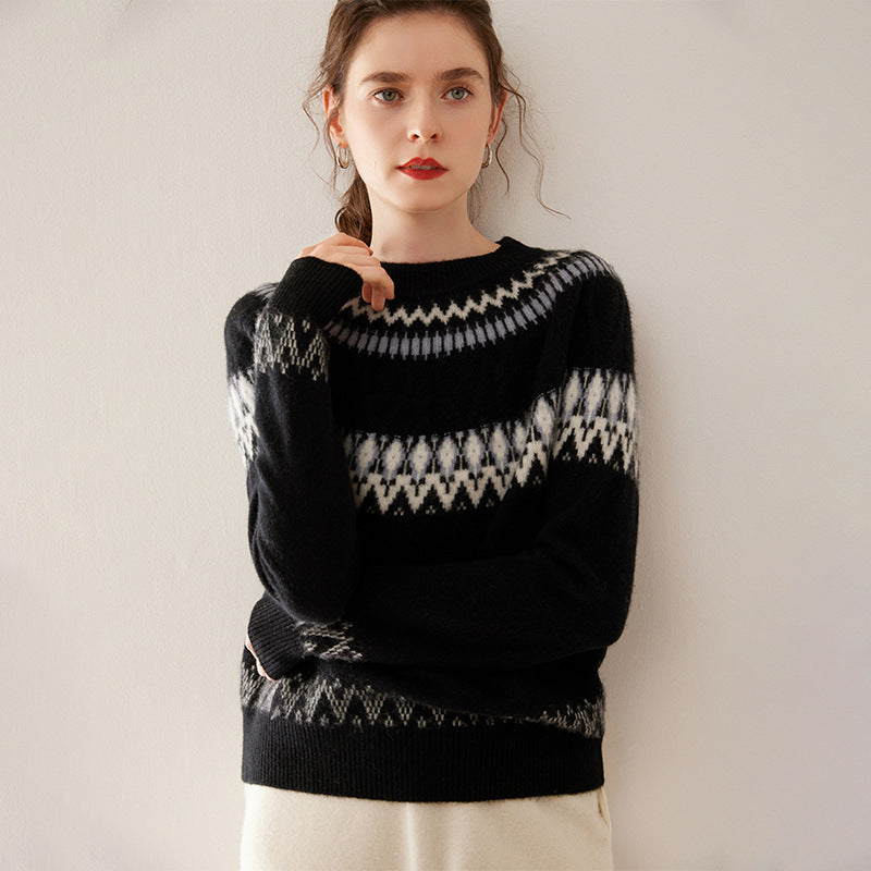 Pull Cachemire Jacquard