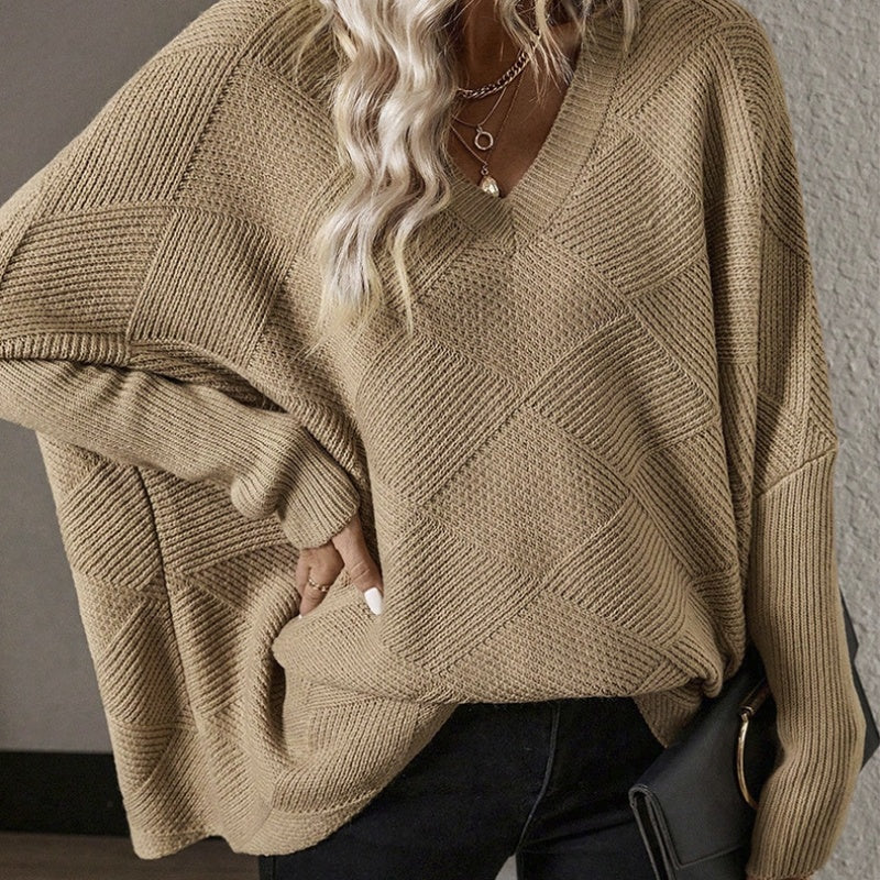 Pull Oversize Texturé Femme