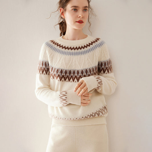 Pull Cachemire Jacquard