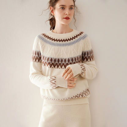 Pull Cachemire Jacquard
