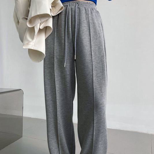 Pantalon Large Décontracté Femme Taille Élastique