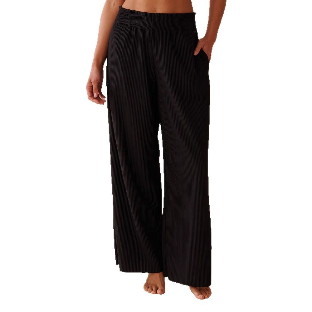 Pantalon Large Femme Taille Élastique